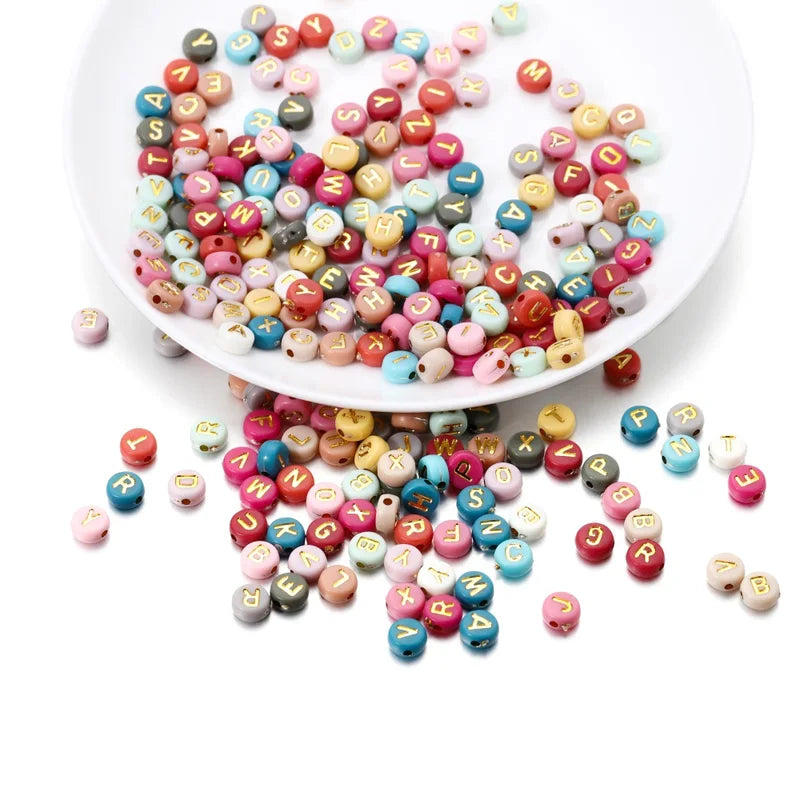 Multicolor Acrylic Letter Bead Set for Jewelry Making - DIY Spacer Loose Beads 2mm-5mm