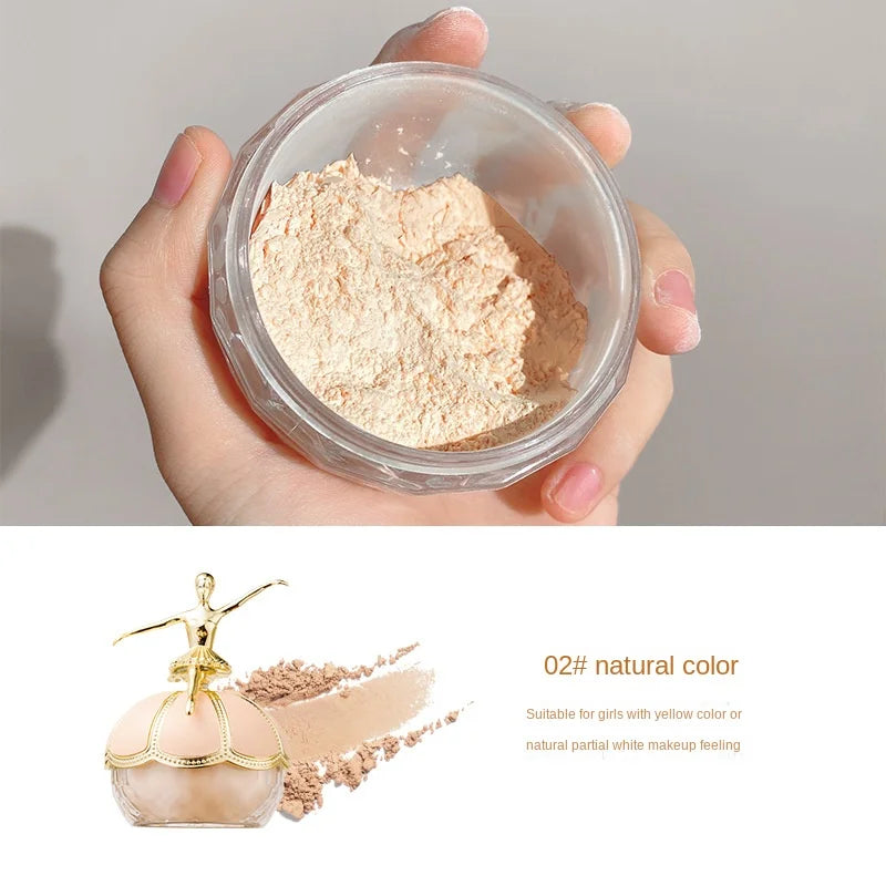 Loose Setting Powder Foundation - Mineral Waterproof Oil-Control Makeup - Vegan & Cruelty-Free