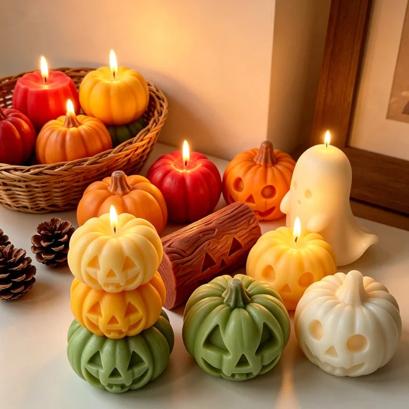 Halloween Ghost Pumpkin Silicone Mold for DIY Candle Soap Resin & Home Decor