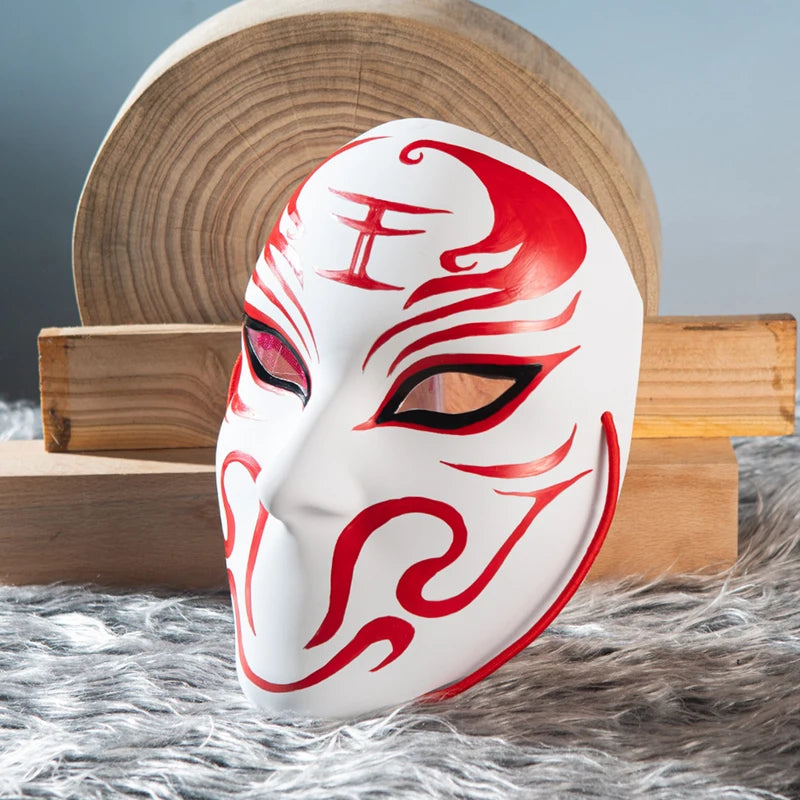 DIY White Face Mask for Cosplay Halloween Masquerade and Party Props
