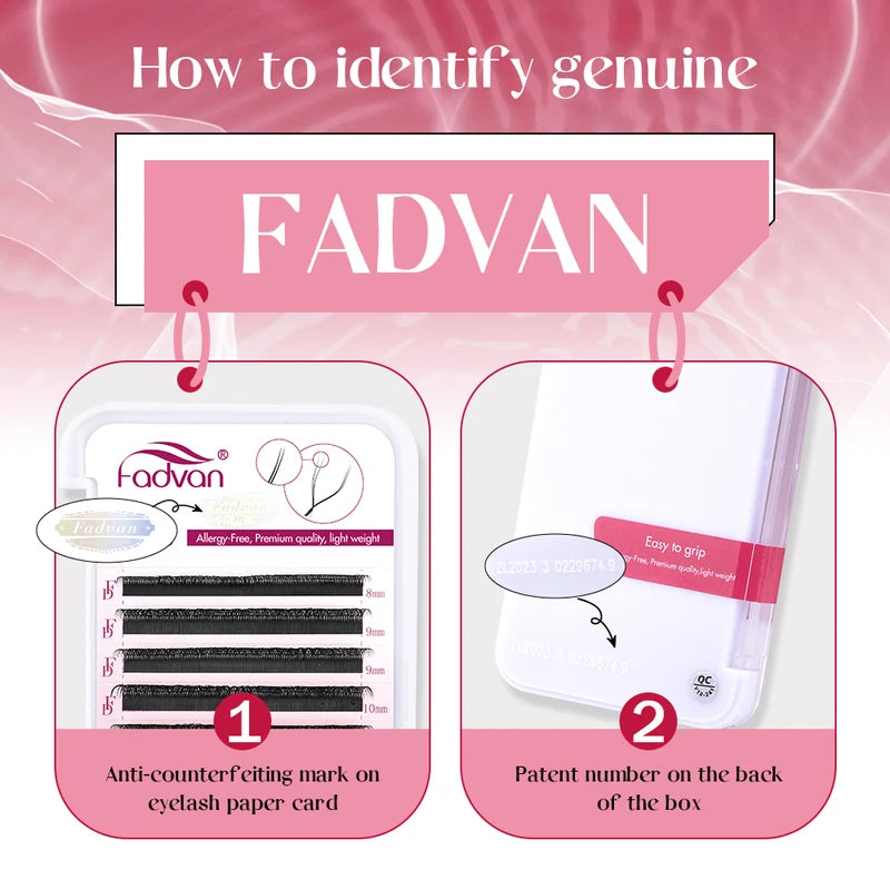 False Eyelash Extensions Mink Fans 3D/4D/5D/6D/7D/8D Premium Volume Lashes