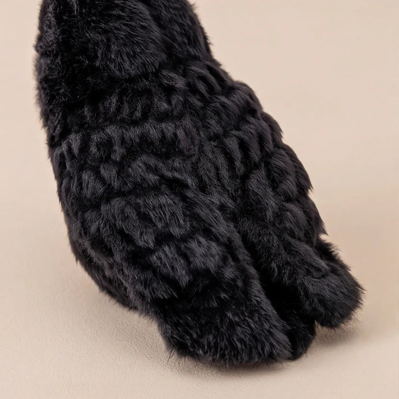 Kawaii Black Crow Plush Toy - Realistic Bird Soft Doll for Kids & Adults