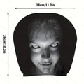 Halloween Face Printed Car Pillowcase Decorative Washable Cushion Cover for Auto Seat Headrest