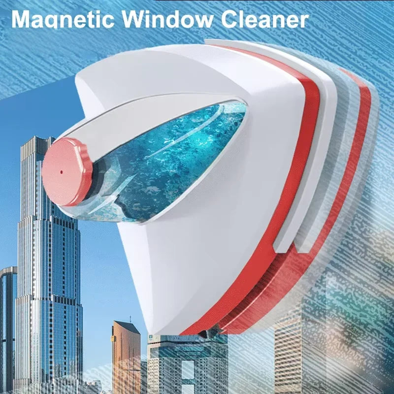 Magnetic Glass Window Cleaning Tool Double-Layer Wiper for Home Use
