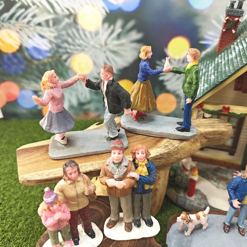 Miniature Figurines Sculpture for Holiday Decor Handicraft Gift Desk Ornament