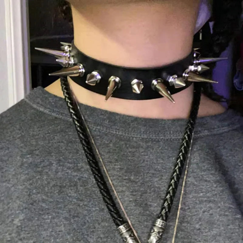 Halloween Emo Goth Choker Necklaces for Women Men Punk Party Jewelry