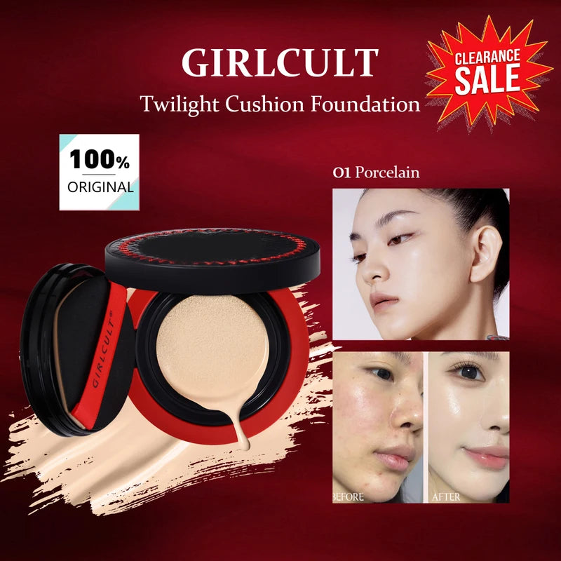 Hydrating Matte Cushion Foundation with Long-Lasting Wear - Multiple Shades