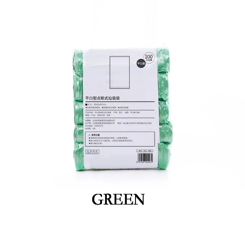 Disposable Garbage Bags Roll Pack - Durable Plastic Waste Liners for Kitchen & Home