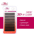 False Eyelash Extensions 3D W-Shaped Faux Mink Natural Soft Black Eyelashes