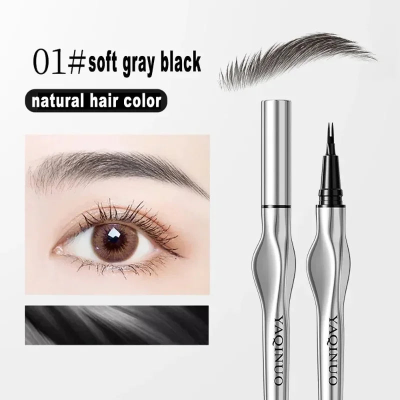 Waterproof Eyebrow Pencil - Lasting, Non-Smudge Makeup Outline & Shadow