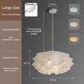 Modern Flower Pendant Light Chandelier for Living Room Bedroom Adjustable Height Ambient Lighting