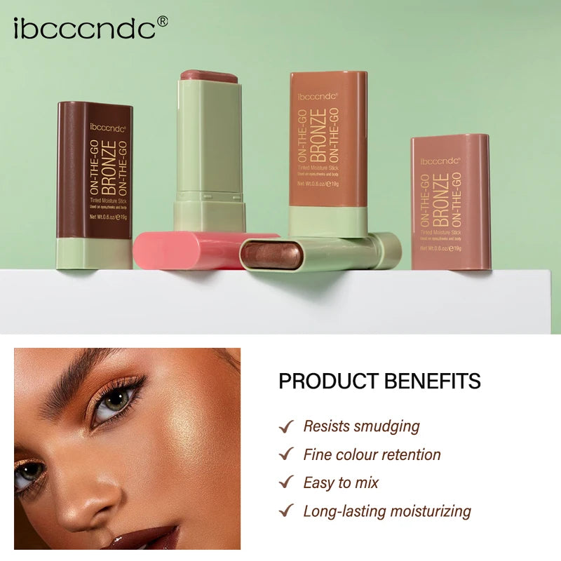 Multi-function Face Blush Stick - Waterproof Contour & Brightening Makeup
