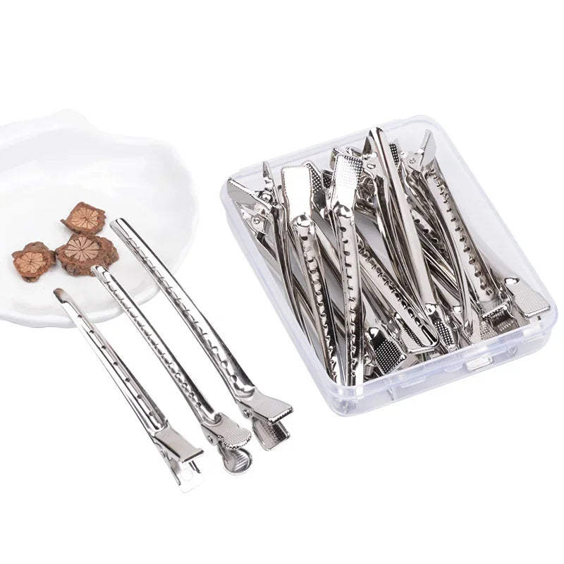 Metal Hair Sectioning Clips Hairdressing Clamps for Styling and Haircut - Multiple Sizes