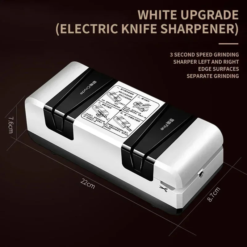 Electric Knife Sharpener Multi-Function Fast Sharpening Tool for Kitchen Knives and Scissors