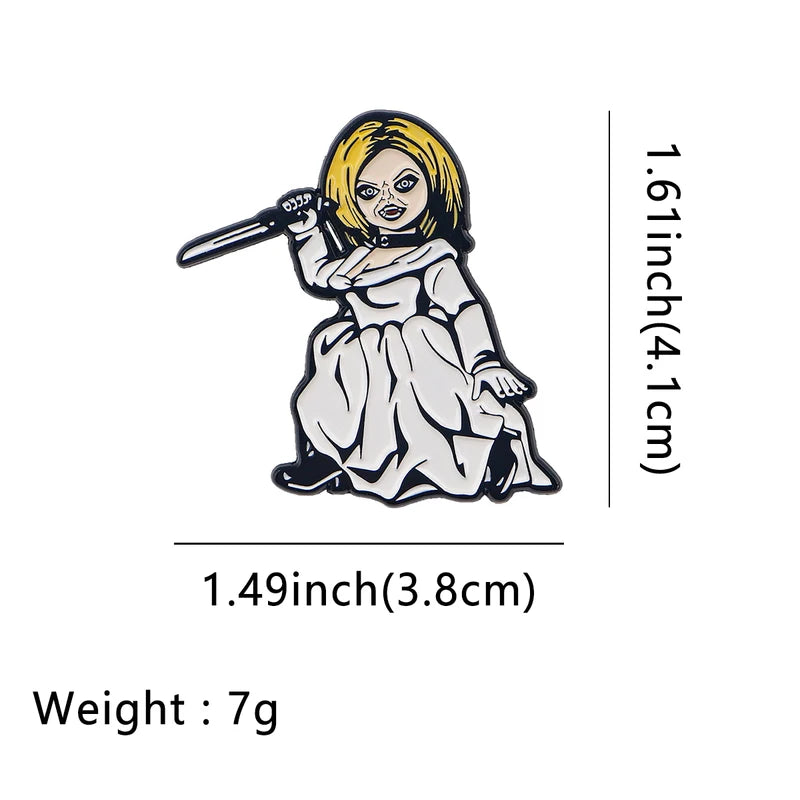 Halloween Horror Enamel Lapel Pins for Backpack, Brooch, Badge, Jewelry Gift