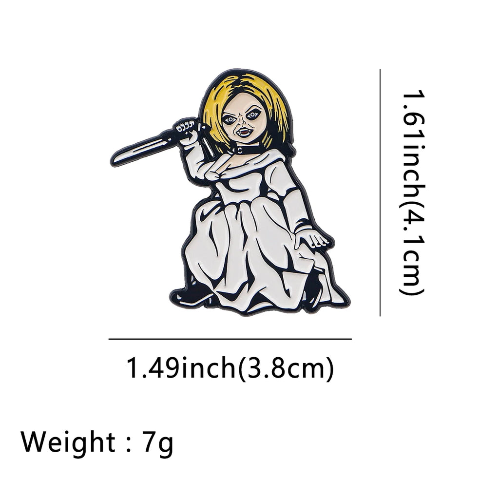 Halloween Horror Enamel Lapel Pins for Backpack, Brooch, Badge, Jewelry Gift