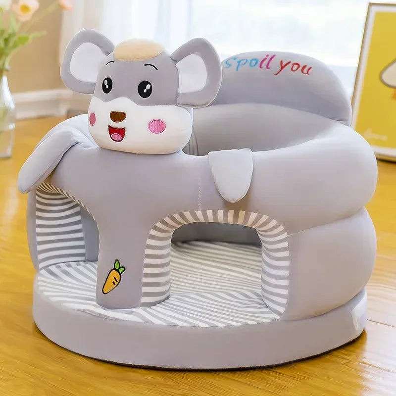 Baby Sofa Cover Plush Child's Feeding Chair Cushion with Back Support