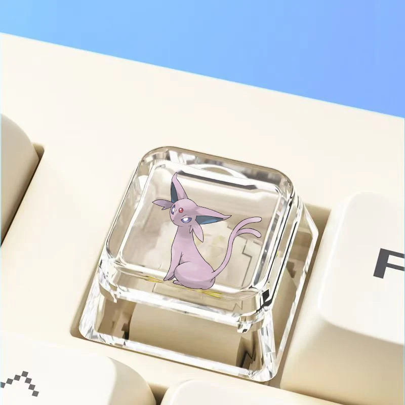 Anime Themed Keycap Set for Mechanical Keyboard - Custom Transparent Characters