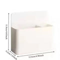 Magnetic Refrigerator Storage Box with Marker Holder – Plastic Organizer for Kitchen & Office