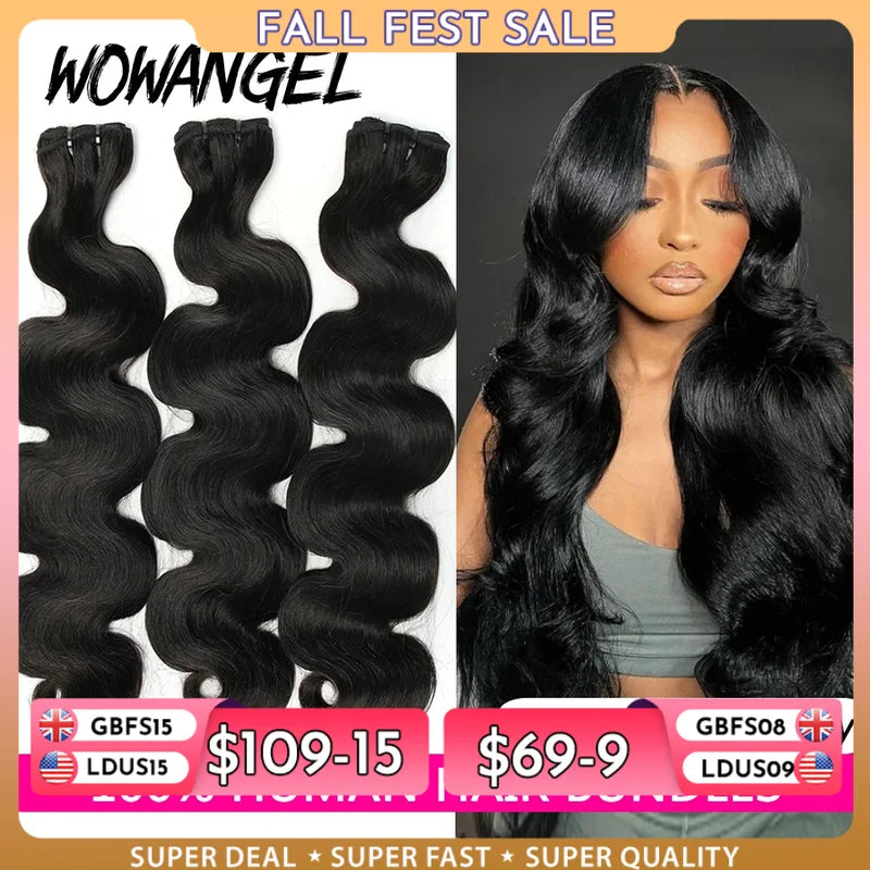Virgin Remy Brazilian Hair Bundles - Body Wave Human Hair Extensions 28-30 Inch
