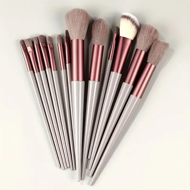 Makeup Brush Set 13 Pcs - Soft Fluffy Face & Eye Makeup Tools for Beauty