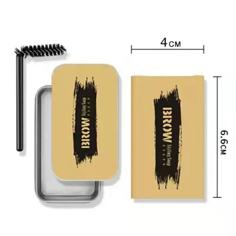 Transparent Eyebrow Gel & Styling Soap for Natural, Thick Brows