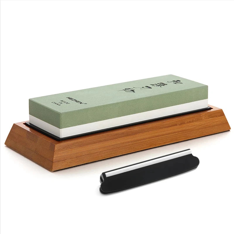 Diamond Sharpening Stone for Knives with Angle Guide 180x60x30mm - Double-Sided Whetstone for Kitchen Use