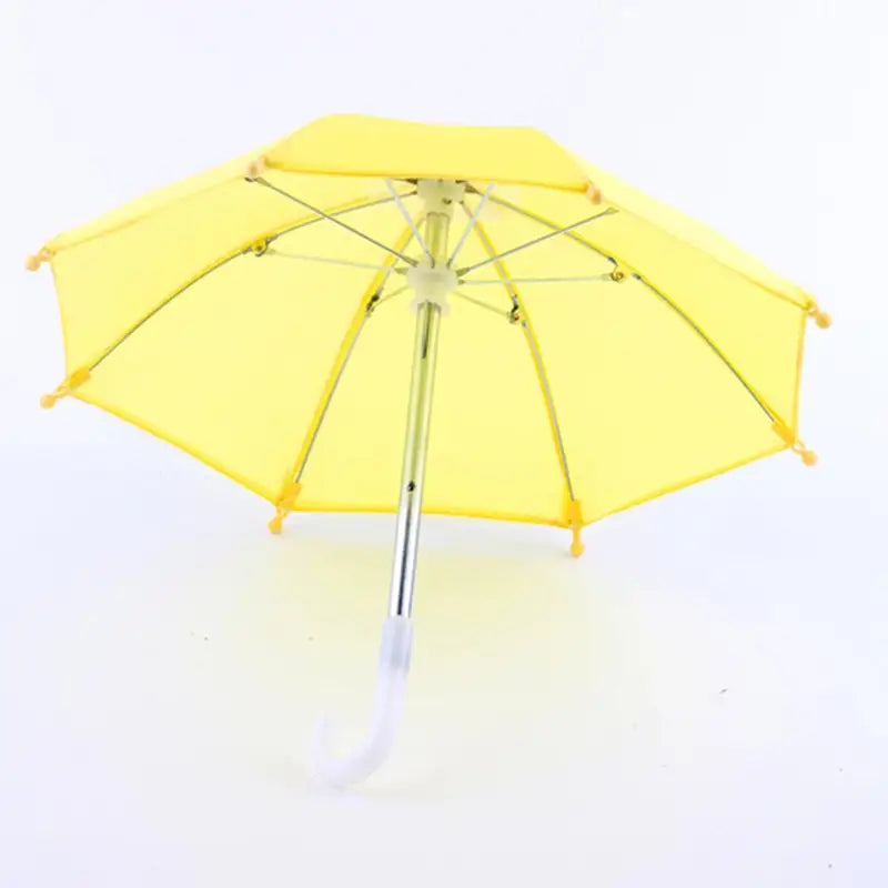 Mini Doll Umbrella with Beads - Realistic Toy Accessory for Dollhouses & Photography