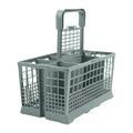 Foldable Dishwasher Cutlery Basket - Universal Silverware Holder, Gray