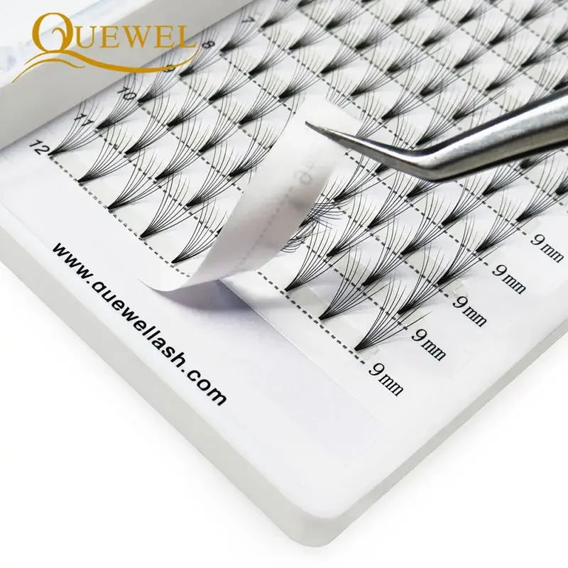 Russian Volume False Eyelash Extensions - Mink Silk Fans for Salon & Professional Use