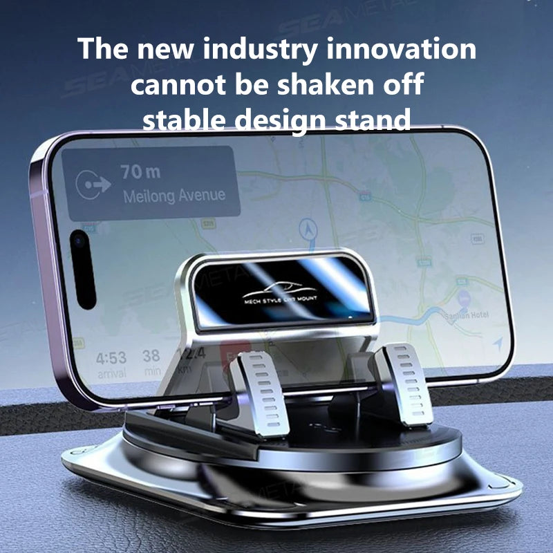 Universal Car Phone Holder GPS Stand Dashboard Mount Anti-Slip Black