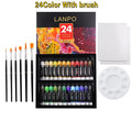 Professional Acrylic Paint Set 12 or 24 Colors - Versatile Artist Painting Supplies