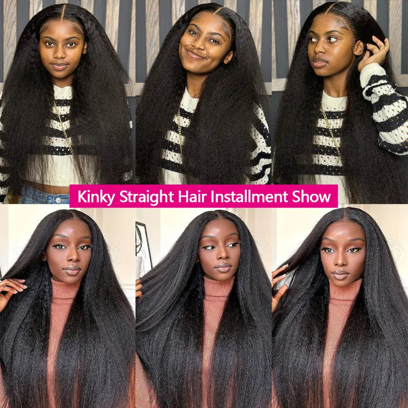 Human Hair Extensions 12A Kinky Straight Bundles - 20, 22, 24 Inch, 100% Remy Hair