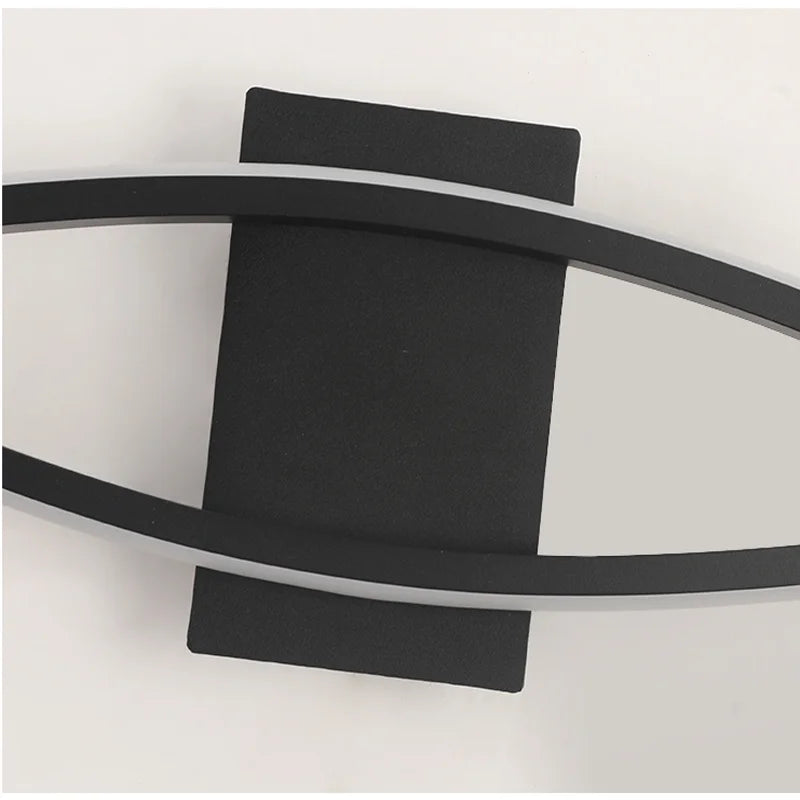 Minimalist LED Wall Light with Curved Wave Design - Dimmable Indoor Sconce for Living Room Bedroom Corridor