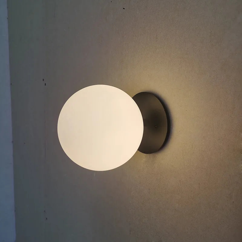 Modern Indoor Wall Light with Glass Luminous Ball for Living Room Bedroom Home Decor