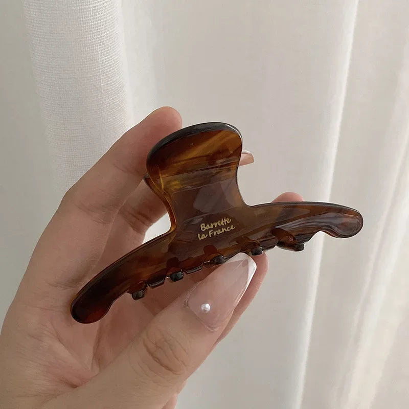 Elegant Vintage Acetate Hair Claw for Women - High-Quality Hair Accessory