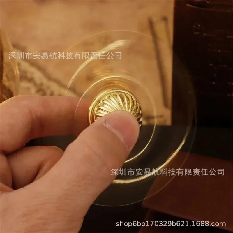 Fidget Spinner Toy with Gold Snitch Design - Stress Relief Finger Toy for Kids and Adults