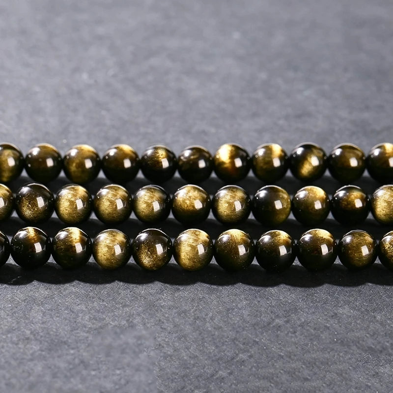 Natural Stone Beads Assorted Sizes for Jewelry Making - Obsidian, Agate, Jasper, Amazonite, Jade - 4mm to 12mm