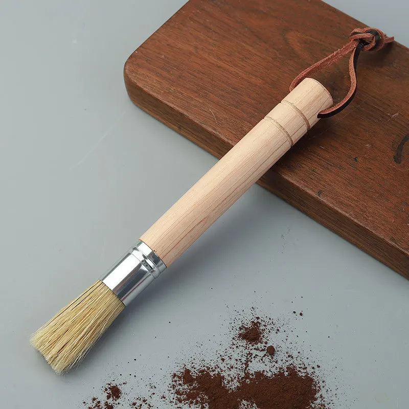 Vintage Coffee Grinder Cleaning Brush Set - Retro Barista Coffee Machine Accessories