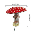 Glow in The Dark Mini Mushroom Ornaments Resin Fairy Garden Decor Set