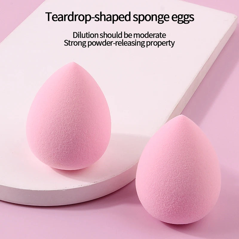 Large Soft Makeup Sponge Set - Portable Beauty Egg Collection, No Powder Sticking, Multiple Colors