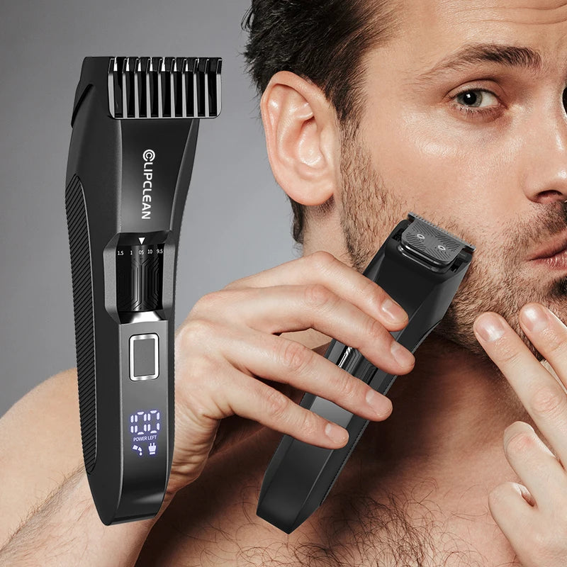 Men's Waterproof Beard Trimmer with Precision Dial, 20 Length Settings, Wet & Dry Clipper