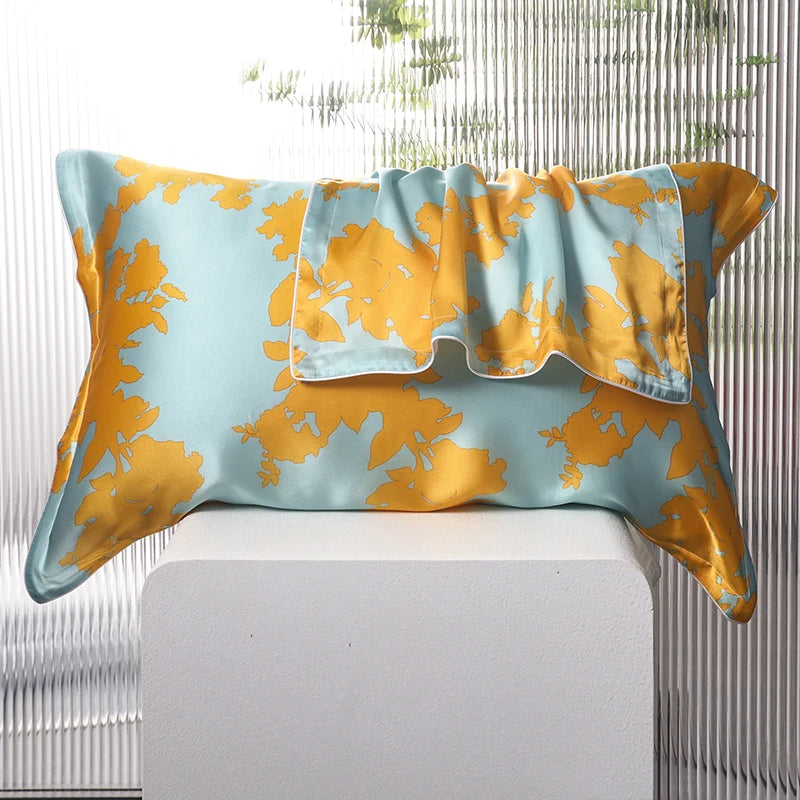 Silk Pillowcase for Hair and Skin - 100% Mulberry Silk, Hypoallergenic & Soft