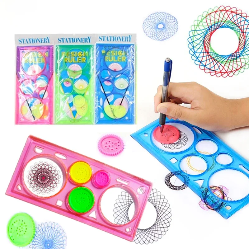Kids Drawing Stencil Set Art & Craft Templates for Kids, Variety of Flowers, Educational Painting Tools