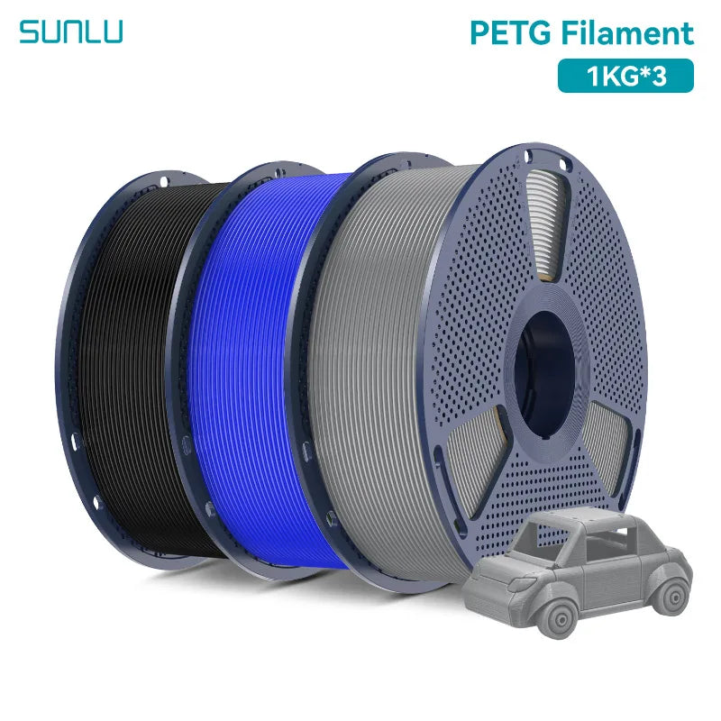 PETG 3D Printing Filament 1KG Spool - Bright Colors, Low Shrinkage, Tough & Dimensional Stable