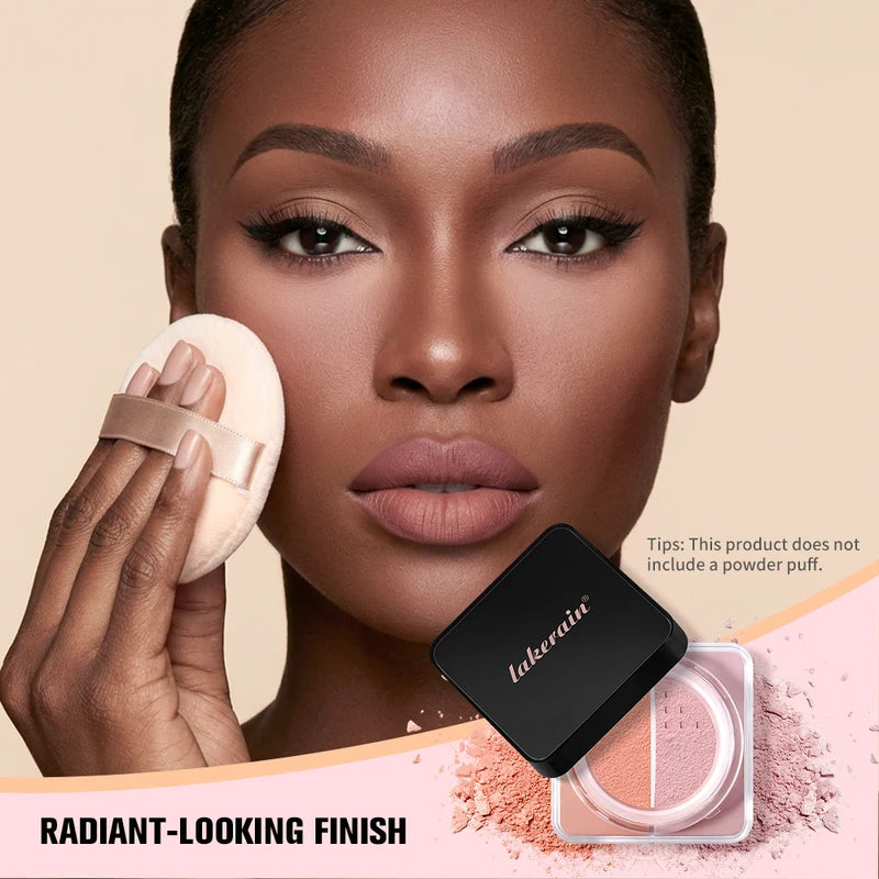 Brightening Correcting Loose Face Powder - Oil Control Waterproof Duo
