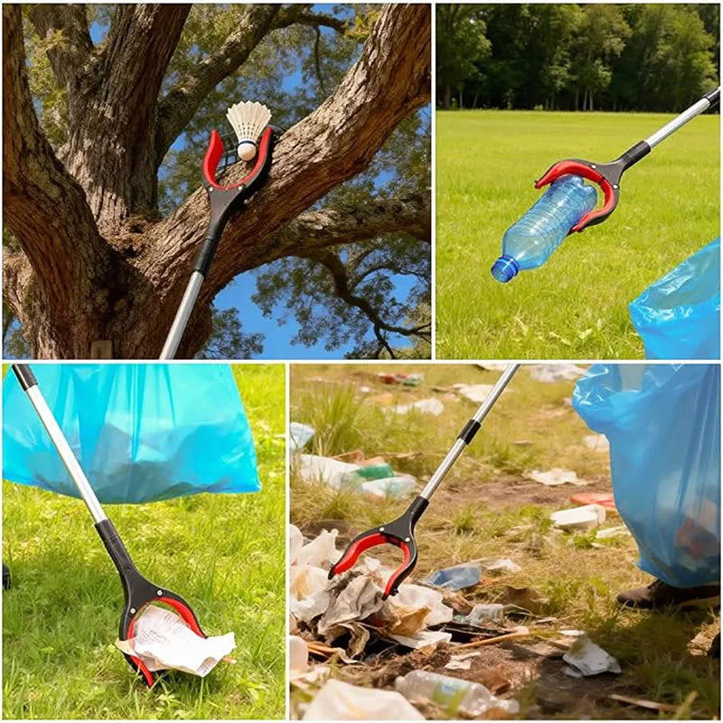 Foldable Litter Picker Grabber Tool - Lightweight Collapsible Trash Reacher for Garden & Bathroom