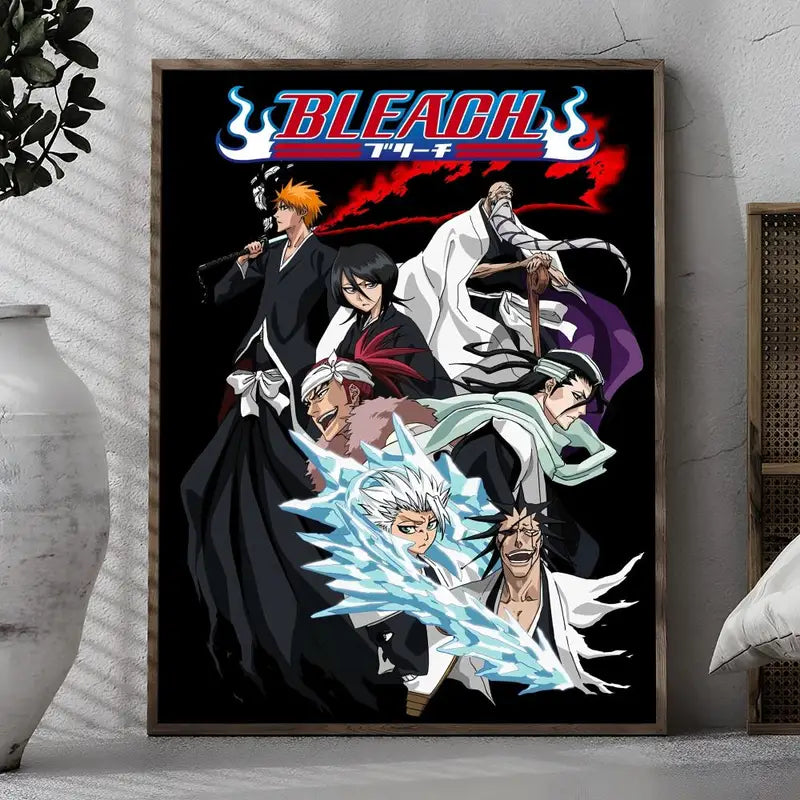 Anime B-Bleach Wall Art Poster for Home Decor - Minimalist Canvas Print