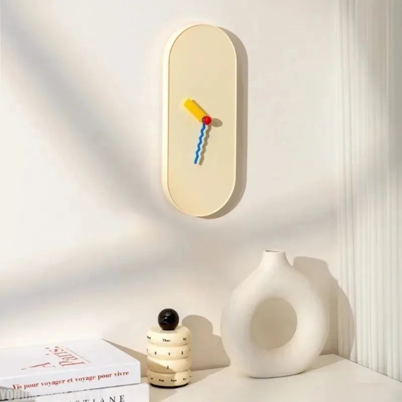 Modern Silent Wall Clock for Living Room & Kids Room - Decorative Home Gift
