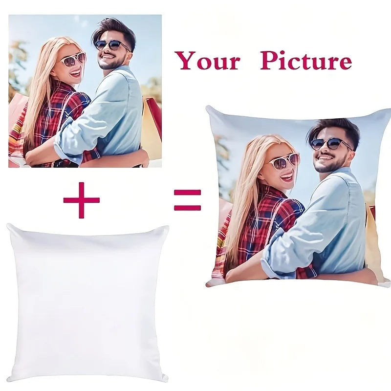 Custom Face Photo Pillowcase - Personalized Cushion Cover for Home Decor